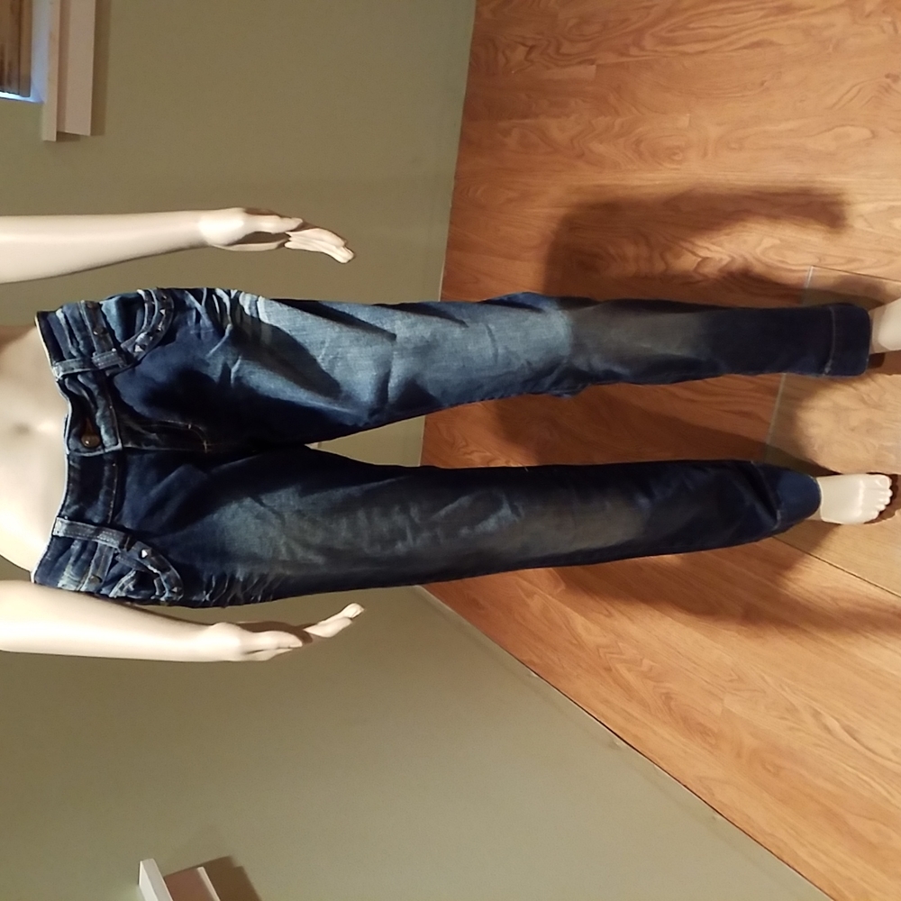 Just Cavalli Blue Jeans Embellished With Metal Studs On Pockets Size 30/44